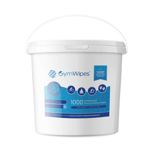 1000ct Refillable Bucket of Gym Wipes antibacterial hand and surface cleaning wipes