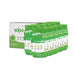 biodegradable antibacterial hand and surface wet wipes 10x275 sheets in green refill packs with box