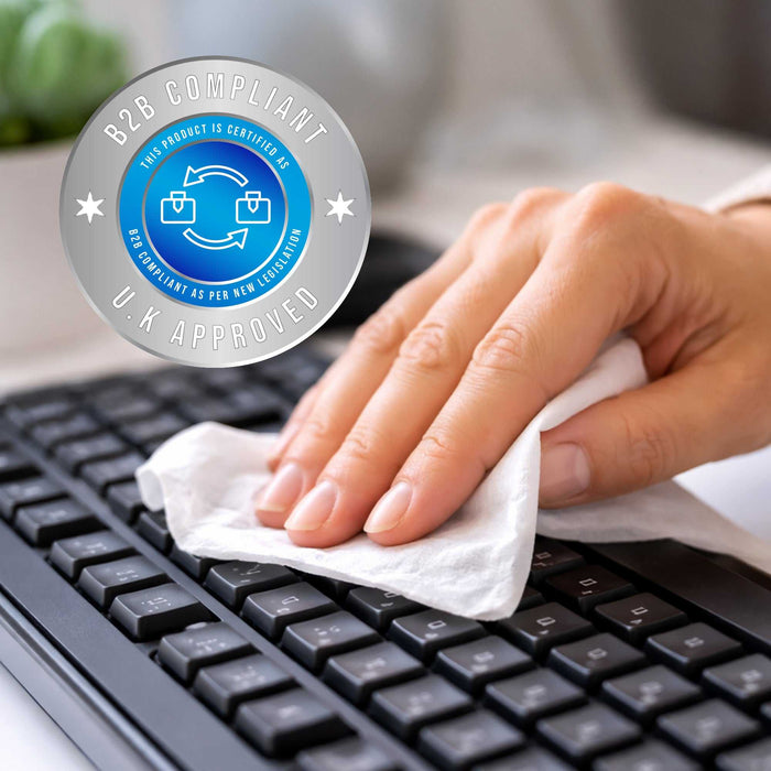 4x1000 sheet antibacterial recyclable wipes for multi-surface cleaning and disinfection