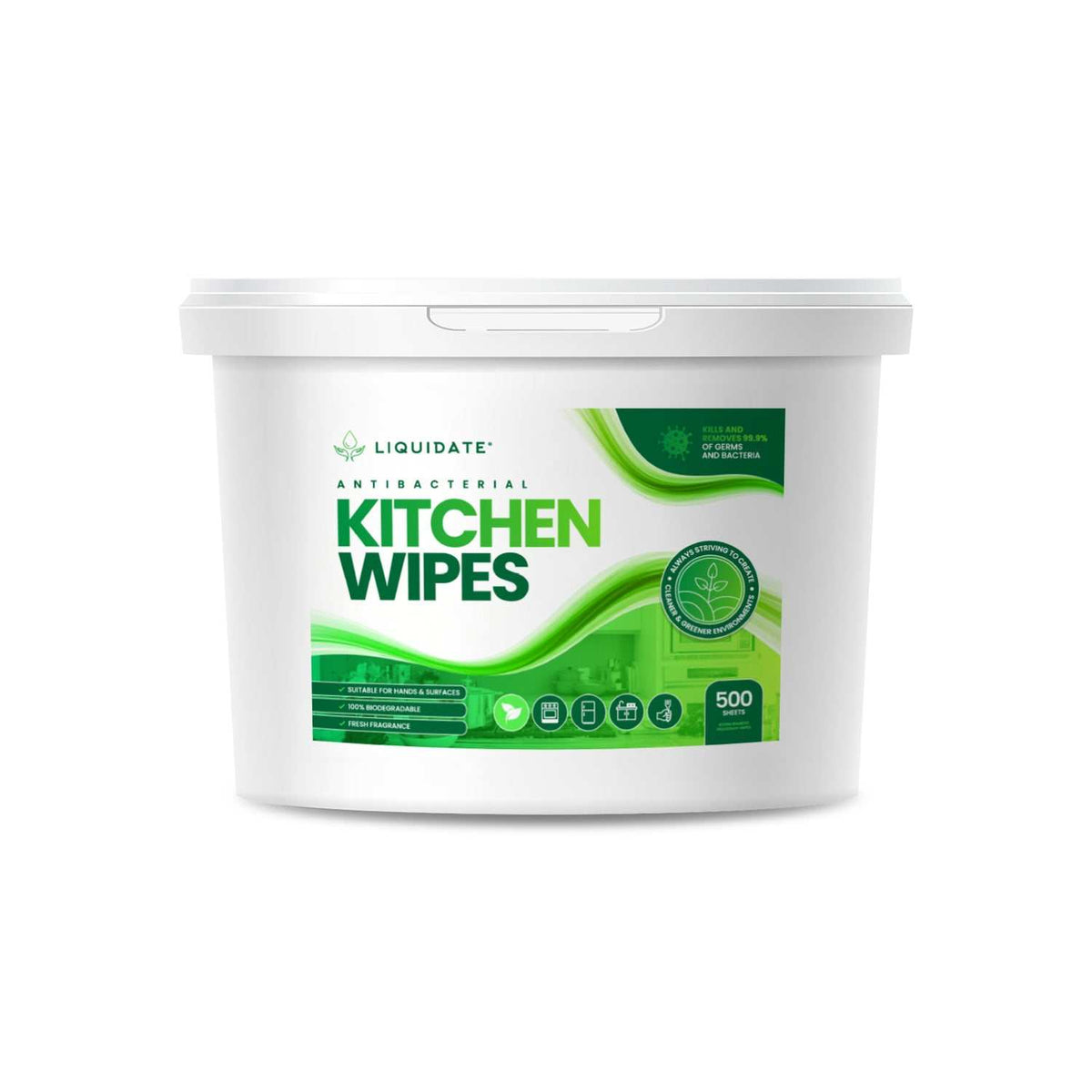 500 Sheet Kitchen Wipes Biodegradable for a Cleaner, Eco-Friendly Kitchen
