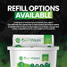 Gym Wipes 500ct antibacterial hand and surface wipes in biodegradable refillable bucket with eco-friendly packaging