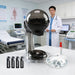 Germstar ONE Hand Sanitiser Dispenser 355ml black starter kit with spearmint refill and mounting accessories