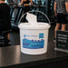 600ct Refillable Bucket of antibacterial 600 Sheet Gym Wipes® for gym surface disinfection and hygiene