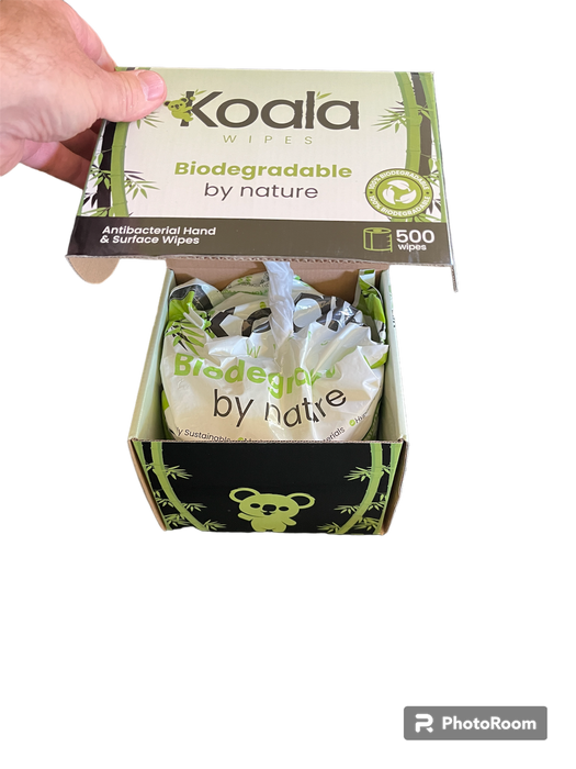 Koala®  Sustainable Eco Friendly Biodegradable Wet Wipes Dispenser Inc initial 500 Sheet fill - Grange Europe Ltd - Online Store