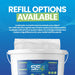 1000 Sheet Liquidate® SS4 antibacterial hand and surface wipes bucket, recyclable spunbond material, alcohol-free formula