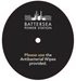 Custom printed dispenser with Battersea Power Station logo for antibacterial wipes.