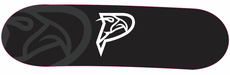 Custom printed dispenser design with logo on black background.