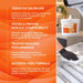 Liquidate® Sunbed & Salon antibacterial wipes in a white 1000-sheet bucket, with an orange label and refillable design.