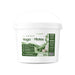 Wipe bucket with a white plastic tub, white lid and green label, featuring a visible 500-sheet count; Liquidate® Yoga & Pilates wipes.