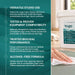 Antibacterial wipes in a white bucket with a teal label, Liquidate® Yoga & Pilates, shown cleaning a mat.