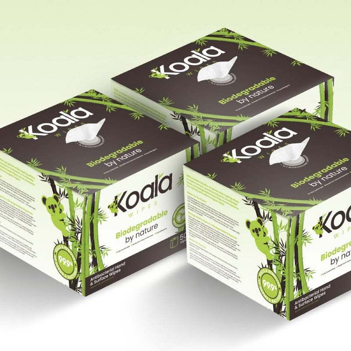 Koala®  Sustainable Eco Friendly Biodegradable Wet Wipes Dispenser Inc initial 500 Sheet fill - Grange Europe Ltd - Online Store
