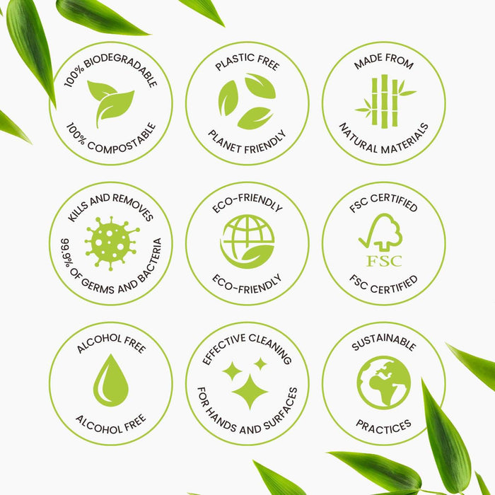 Koala Wipes biodegradable antibacterial wipes plastic free natural materials germ kill eco-friendly FSC certified alcohol free effective cleaning sustainable