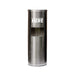 freestanding brushed stainless steel wet wipes dispenser with built-in waste bin and lockable door