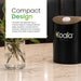 Koala Wipes stainless steel desktop wet wipes dispenser in matt black with secure locking and compact design