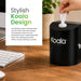 Koala Wipes stainless steel desktop wet wipes dispenser in matt black on office desk
