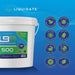Liquidate LB9 antibacterial wipes bucket with 500 biodegradable sheets for surface cleaning and disinfection