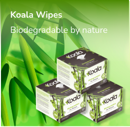 Koala®  Sustainable Eco Friendly Biodegradable Wet Wipes Dispenser Inc initial 500 Sheet fill - Grange Europe Ltd - Online Store