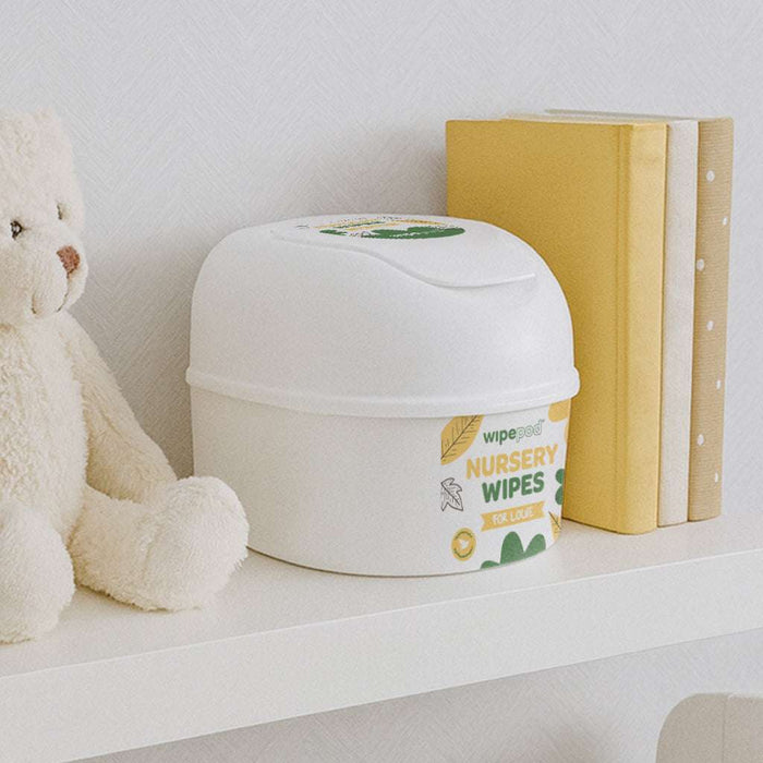 4 x 400 Sheet Nursery Wipes and Personalised WIPEPOD® Bundle