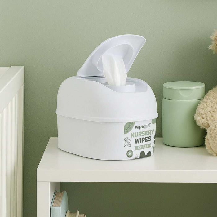 4 x 400 Sheet Nursery Wipes and Personalised WIPEPOD® Bundle