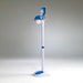 White Germstar Premium Floor Stand for 946ml dispenser with drip tray and A4 sign holder
