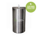 Gunmetal grey brushed stainless steel wet wipes dispenser wall-mounted with secure lock and sleek design