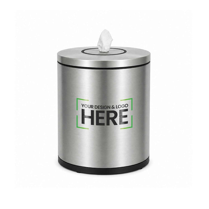 Stainless Steel Table Top Wipes Dispenser, Brushed Silver