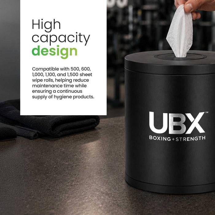 Stainless Steel Table Top Wipes Dispenser, Matt Black