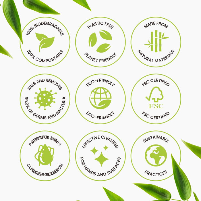 Koala Wipes antibacterial biodegradable cleaning wipes made from natural bamboo, plastic-free and eco-friendly, effective against germs and safe for hands and surfaces.