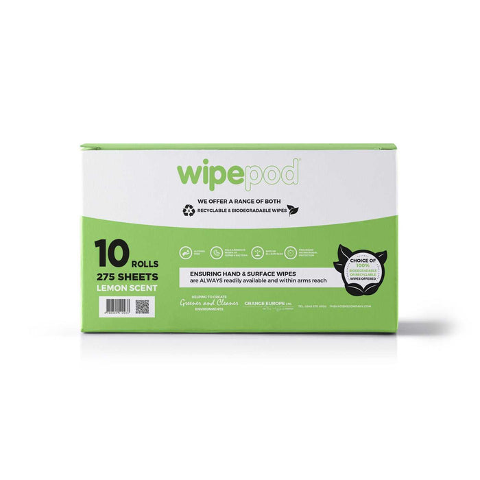 2750-Count Large Biodegradable Antibacterial Wet Wipes (10 Rolls) - 100% Eco-Friendly - Grange Europe Ltd - Online Store
