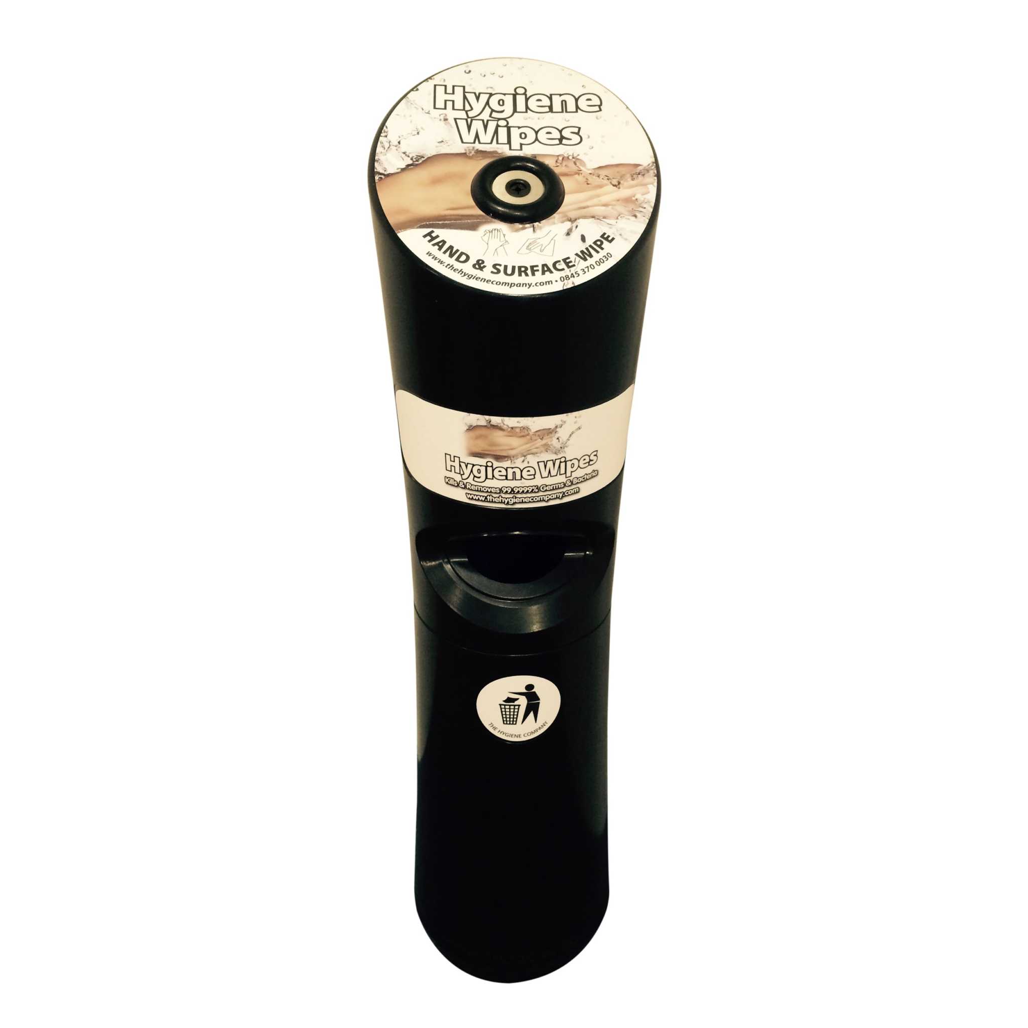 Wet Wipes Station  Black Free standing Antibacterial Wet Wipes Dispenser - Grange Europe Ltd - Online Store
