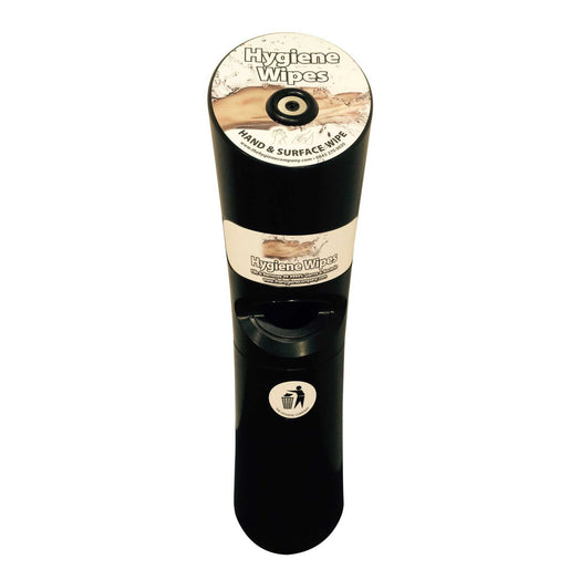 Wet Wipes Station  Black Free standing Antibacterial Wet Wipes Dispenser - Grange Europe Ltd - Online Store
