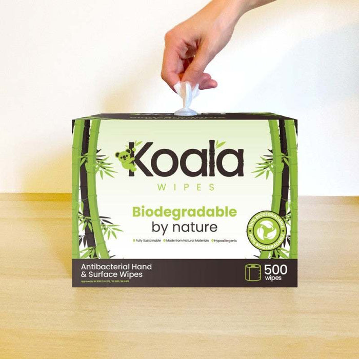 Koala®  Sustainable Eco Friendly Biodegradable Wet Wipes Dispenser Inc initial 500 Sheet fill - Grange Europe Ltd - Online Store