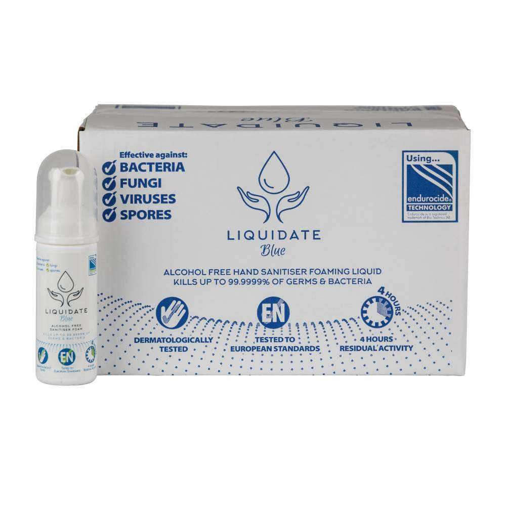 Liquidate Alcohol free Hand sanitiser Foamer 50ml / 24 units per case - Grange Europe Ltd - Online Store