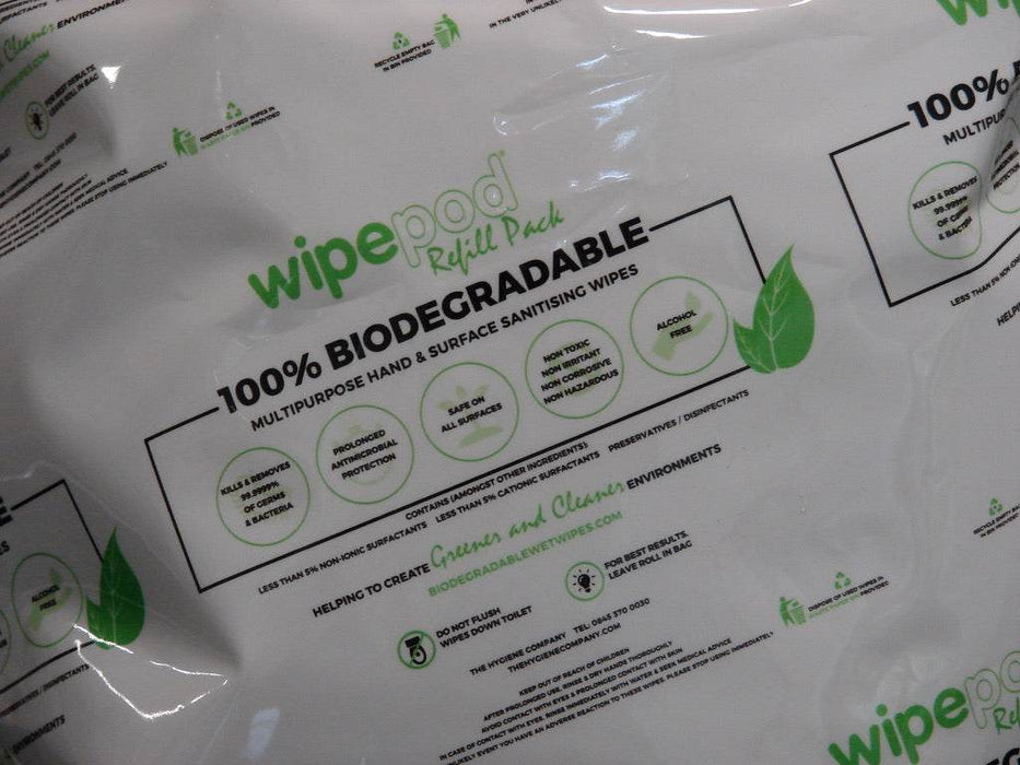 2000-Count XL Antibacterial Wet Wipes Refill Pack (4 Rolls) - 100% Biodegradable & Compostable - Grange Europe Ltd - Online Store